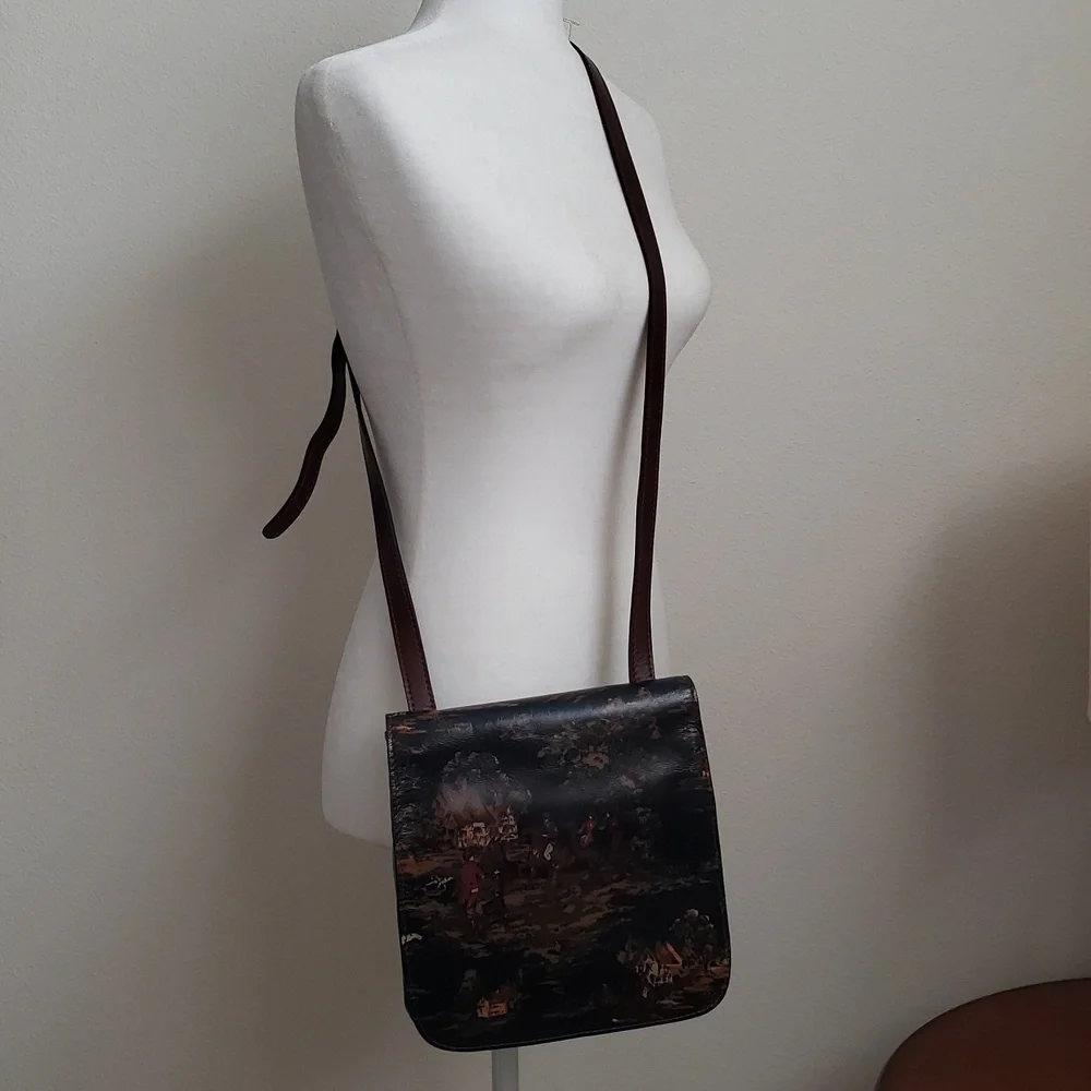 Patricia Nash Granada Leather Crossbody Kent Countryside - Picture 9 of 16